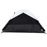 ZNTS Camping Tent Dome 2-Person White Blackout Fabric Waterproof 94326