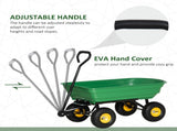 75 Litre Large Garden Cart, Tipping Wheelbarrows Heavy Duty Garden Dump Trolley 200kg Capacity for T3398P313584