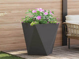 Planter 2 pcs Black 50 x 50 x 75 cm Steel 883795