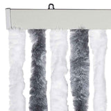 241224 Insect Curtain Grey and White 90x220 cm Chenille