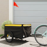 Bike Trailer Black and Yellow 45 kg Iron 94092
