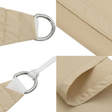 Sunshade Sail Oxford Fabric Rectangular 5x7 m Beige 135165