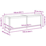 Storage Box Solid Oak Wood 42000876