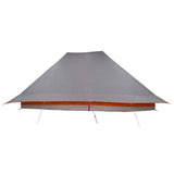 Tipi Tent with Roof Grey and Orange 660 x 456 x 200 cm Taffeta 42000977