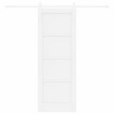 Sliding Door White 73.5 x 198.5 cm Solid Pine Wood 3333243