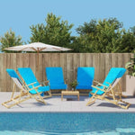 Beach Towels 6 pcs Turquoise 60x135 cm Fabric 400 GSM 3157061