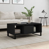 Coffee Table Black 90x50x36.5 cm Engineered Wood 830597
