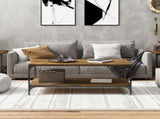 Coffee Table Smoked Oak 100x50x40 cm Engineered Wood 819364