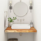 Bathroom Countertop 80x60x2.5 cm Rectangular Solid Wood Acacia 370260