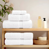 6 Piece Premium Towel Set SOLUND White 600 gsm 137553