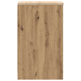Garage Storage Cabinet Artisan Oak 30x51x85 cm Solid Wood Pine 860561