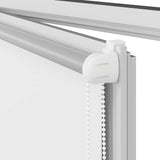 Roller Blind Blackout White 115x210 cm Fabric Width 110.7 cm 4011963