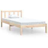Bed Frame without Mattress Solid Wood Small Single 810042