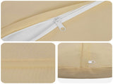Cushion with Pillow HEERLEN 6 pcs Beige Polyester 929470
