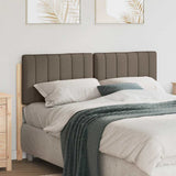 Upholstered Headboard Brown and Taupe 135 cm Solid Pine Wood 880186