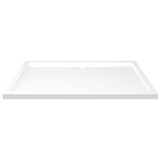 Rectangular ABS Shower Base Tray White 80x120 cm 148910