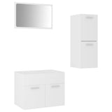 Bathroom Furniture Set White Engineered Wood 3071000