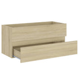 Sink Cabinet with Built-in Basin Sonoma Oak Engineered Wood 3071570