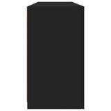 Sideboard with LED Lights Black 163x37x67 cm 3209073