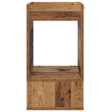End Table 2 pcs Old Wood 30 x 30 x 56 cm Engineered Wood 890941