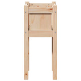 Garden Planter Nature 31 x 31 x 70 cm Solid Pine Wood 8000818