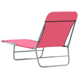 Sunlounger Set of 2 Pink 310345