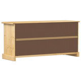 Shoe Cabinet Corona 99x32x47 cm Solid Wood Pine 4002784