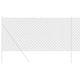 Chain Link Fence Grey 10 x 1 m Steel 42004810