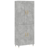 Highboard Concrete Grey 69.5x34x180 cm Engineered Wood 3199541