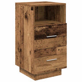 ZNTS Bedside Cabinets 2 pcs with 2 Drawers Old Wood 36x36x68 cm 858593