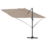 Umbrella Taupe 351 x 250 x 260 cm Polyester and Aluminium 42003346