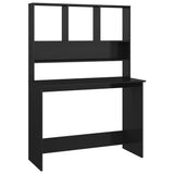 Desk High gloss black Engineered wood 110x45x157 cm Desk 800394
