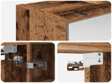 Bathroom Mirror Cabinet Old Wood 60 x 14.5 x 70 cm 889061