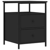 ZNTS Bedside Cabinets 2 pcs Black 44x45x60 cm Engineered Wood 826004