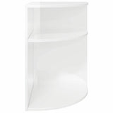 End Table High Gloss White 39.7 x 39.7 x 60 cm Engineered Wood 891134