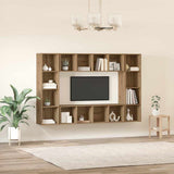 TV Cabinet Set 4 pcs Brown 37 x 37 x 142.5 cm Engineered Wood 3393545
