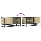 TV Cabinet Sonoma Oak 80x34.5x40 cm Engineered Wood and Metal 848820