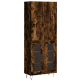 Highboard Smoked Oak 69.5x34x180 cm Engineered Wood 3198070