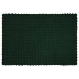 Anti-Slip Faux Rabbit Fur Blanket Olite 4 pcs Dark Green 42021822