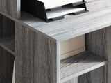 Desk with Shelf Grey Sonoma 90 x 48 x 101.5 cm Engineered Wood 869527
