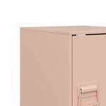 ZNTS Bedside Cabinets 2 pcs Pink 34.5x39x44 cm Steel 841610