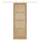 Sliding Door Brown 73.5 x 198.5 cm Solid Pine Wood 3333382
