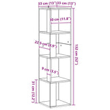 Corner Cabinet Artisan Oak 33x33x132 cm Engineered Wood 856723