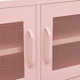 TV Cabinet Pink 105x35x50 cm Steel 336238