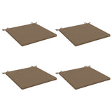 4-Piece Seat Cushions SOEST 4 pcs 100% Polyester Taupe 944938