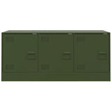 TV Cabinet Olive Green 99x39x44 cm Steel 841647