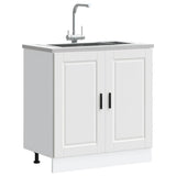 Sink Base Cabinet "Porto" White 80x46x81.5 cm Engineered Wood 853927