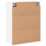 Wall Mounted Cabinet White 69.5x34x90 cm Engineered Wood 830404
