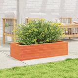 Garden Planter Wax Brown 90x40x23 cm Solid Wood Pine 847225