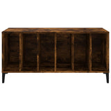 Record Cabinet Smoked Oak 100x38x48 cm Engineered Wood 831986